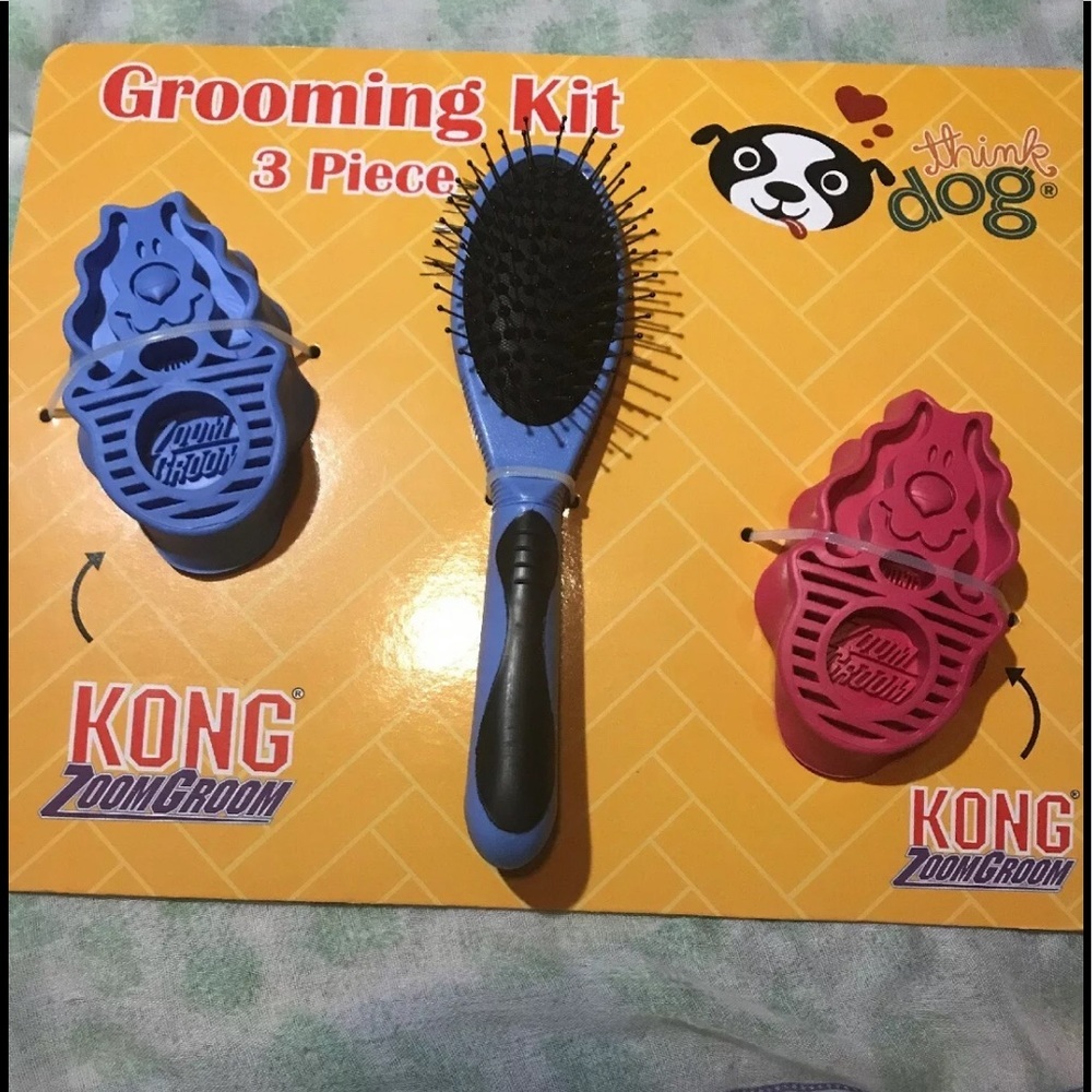 Kong Zoom Groom 3 Pc Dog Grooming Kit